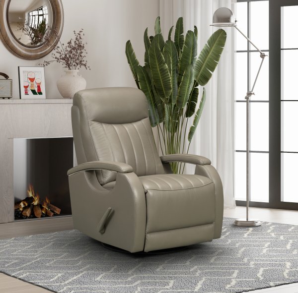 BarcaLounger Braxton Manual Recline-Lynn-Smokey-Gray