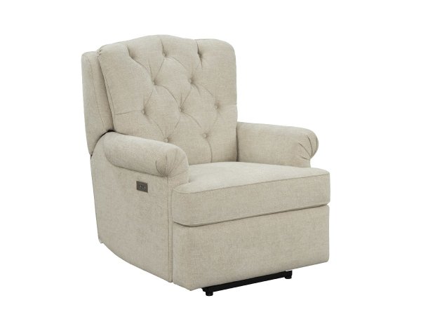 Barcalounger Everly Power Recline-Tweed-Beige