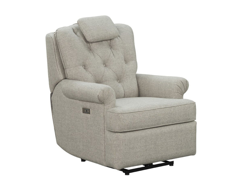 Barcalounger Everly Power Recline-Linen-Gray