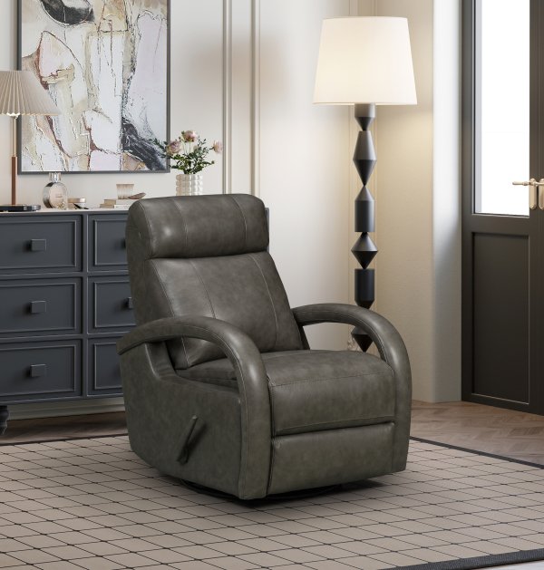 BarcaLounger  Harlee Manual Recline-Ryegate-Gray