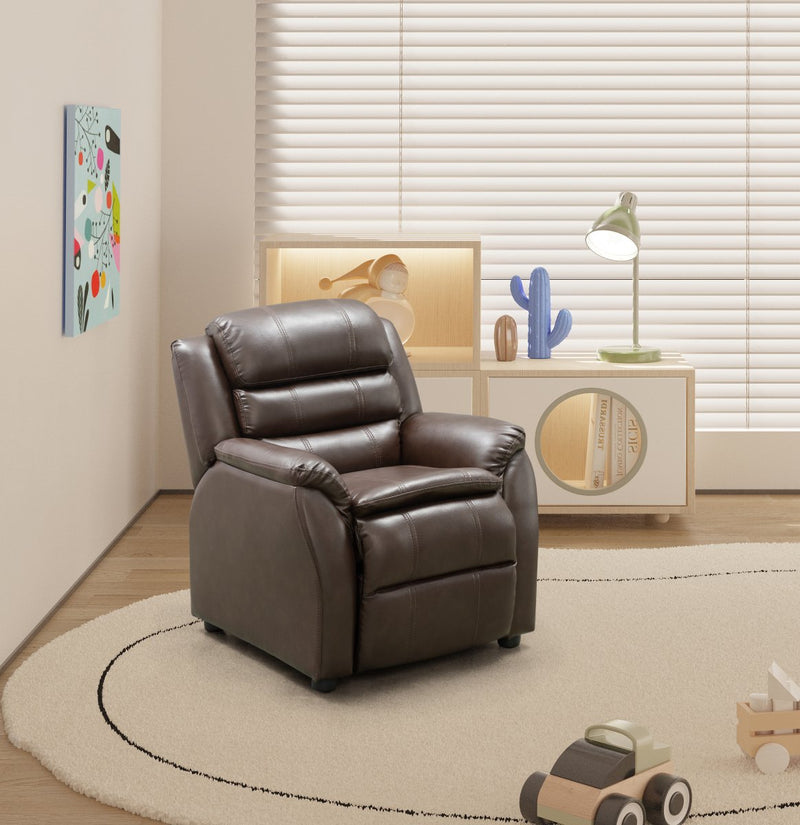 BarcaLounger Logan – Kids Recliner-Ellen-Brown