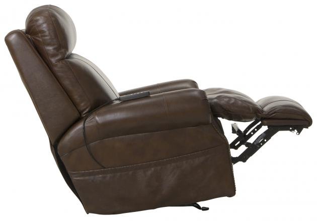 Catnapper Vito Power Headrest Power Rocker Recliner w/CR3 Heat/Massage/Lumbar-Brown