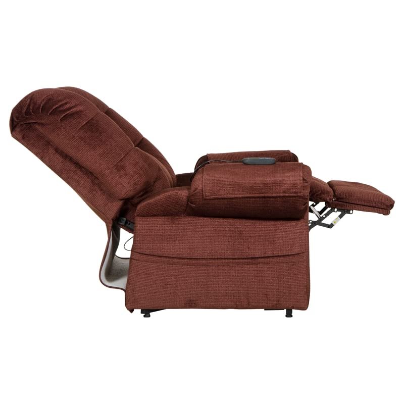 Catnapper Omni Power Lift Full Lay-Out Chaise Recliner-Merlot