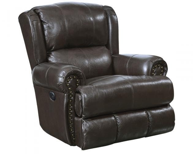 Catnapper Duncan Power Deluxe Lay Flat Recliner-Chocolate