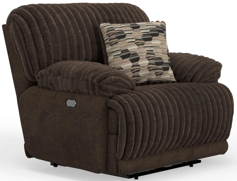 Catnapper Hollifield Power Wall Hugger Recliner-Chocolate