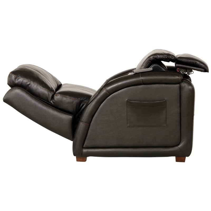 Catnapper Reliever Power Headrest Power Lay Flat Recliner w/CR3 Heat/Massage/Lumbar/Zero Gravity-Black