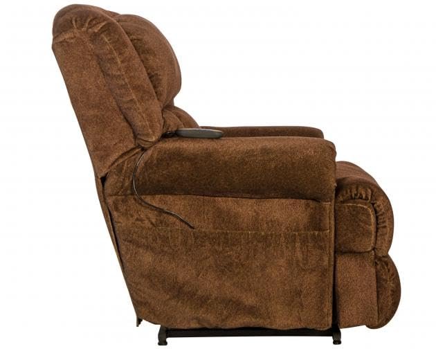 Catnapper Burns Power Lift Full Lay Flat Chaise Recliner w/Dual Motor Comfort Function-Spice