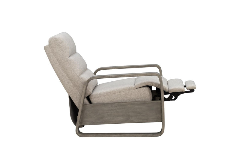 BarcaLounger Zoey Push Thru The Arms Recliner- Linen Gray