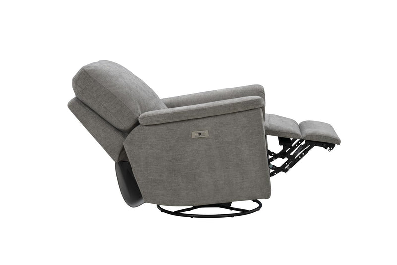 BarcaLounger Dawn Power Swivel Glider Recliner-Marci-Gray