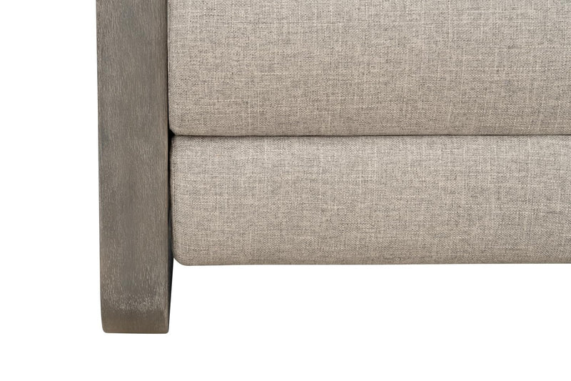 BarcaLounger Zoey Push Thru The Arms Recliner- Linen Gray