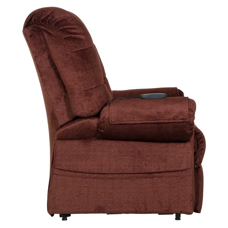 Catnapper Omni Power Lift Full Lay-Out Chaise Recliner-Merlot