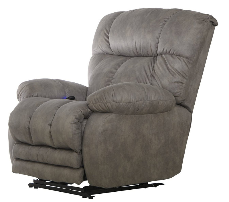 Catnapper Flynn Power Headrest w/Lumbar Power Lay Flat Recliner w/Dual Heat & Massage-Fig