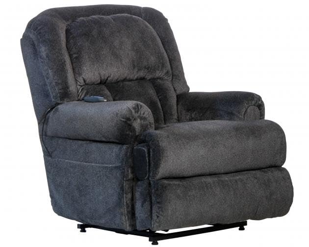 Catnapper Power Lift Full Lay Flat Chaise Recliner w/Dual Motor Comfort Function-Midnight