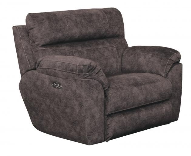 Catnapper Sedona Power Headrest Power Lay Flat Recliner-Smoke