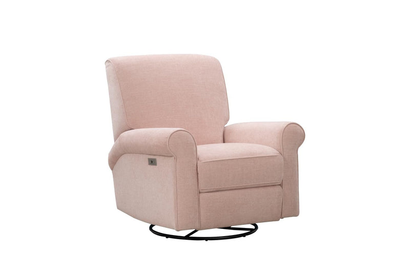 BarcaLounger Tegan Power Swivel Glider Recliner-Marci-Pink