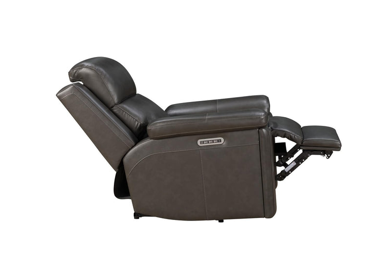 BarcaLounger Leon Power Recliner-Matteo-Smokey-Gray