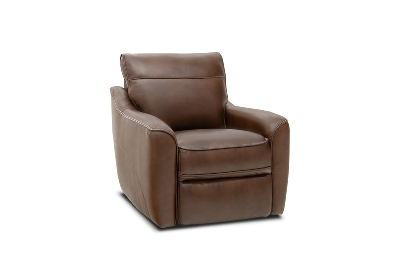 BarcaLounger Merit Power Swivel Glider Recliner-Fresco-Tobacco