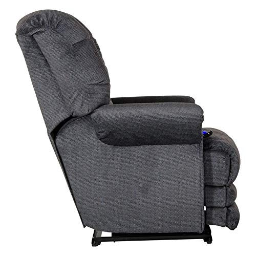 Catnapper Malone Power Lay Flat Recliner w/ Extended Ottoman-Ink