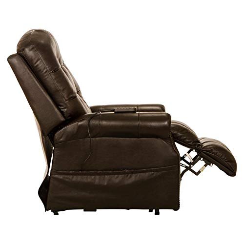 Catnapper Madison Power Lift Lay Flat Recliner w/Heat & Massage-Chocolate