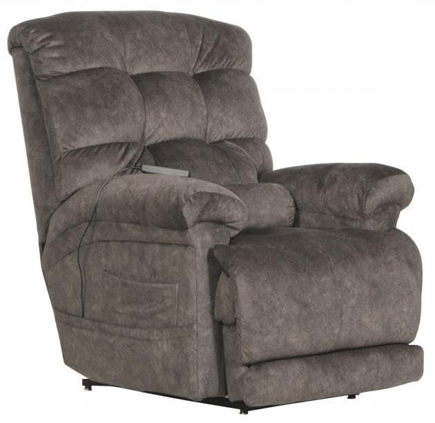 Catnapper Longevity Power Lift Lay Flat Recliner w/Dual Motor/ Extended Ottoman/Trendelenburg Recline/ Heat/Massage-Graphite