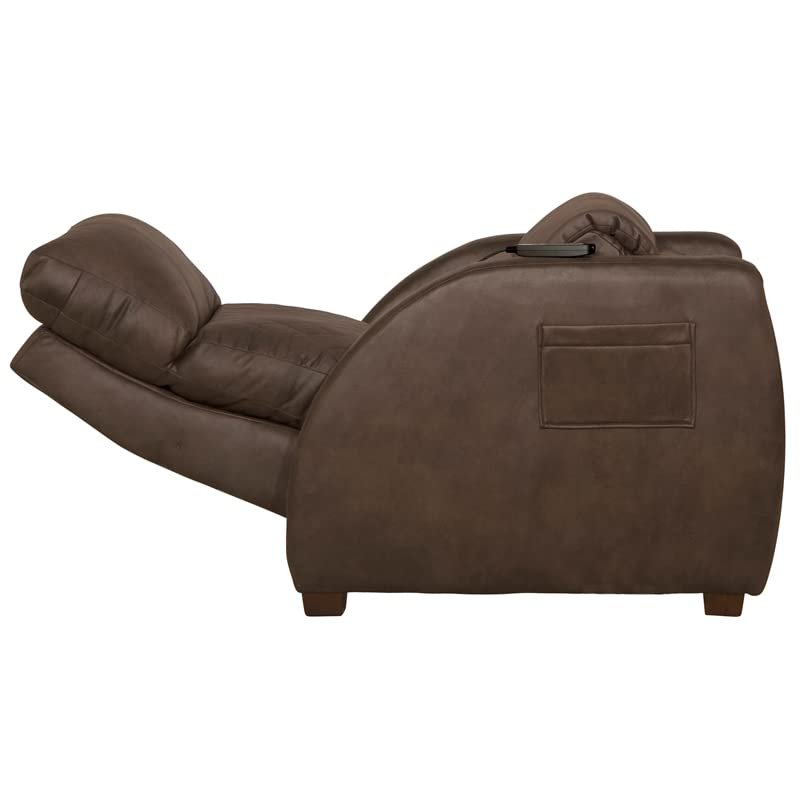 Catnapper Relaxer Power Headrest Power Lay Flat Recliner w/CR3 Heat/Massage/Lumbar/Zero Gravity-Bark