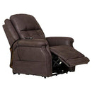Catnapper Haywood Power Headrest Power Lift Lay Flat Recliner w/Heat & Massage-Chocolate