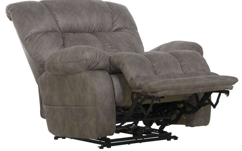 Catnapper Flynn Power Headrest w/Lumbar Power Lay Flat Recliner w/Dual Heat & Massage-Fig