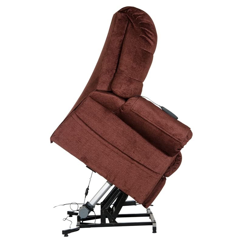 Catnapper Omni Power Lift Full Lay-Out Chaise Recliner-Merlot