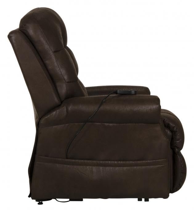 Catnapper Ramsey Power Lift Lay Flat Recliner w/Heat & Massage-Sable