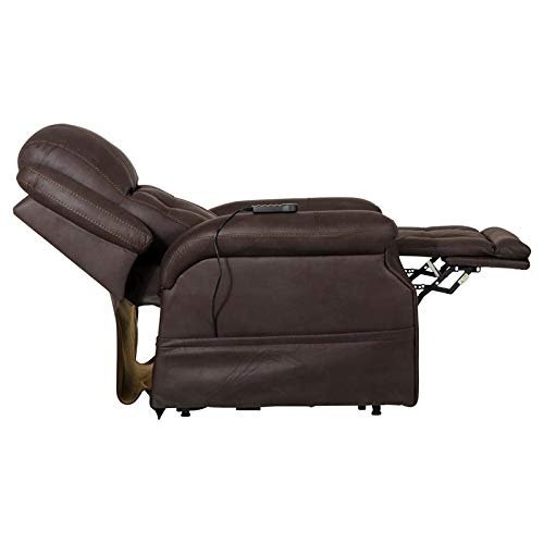 Catnapper Haywood Power Headrest Power Lift Lay Flat Recliner w/Heat & Massage-Chocolate