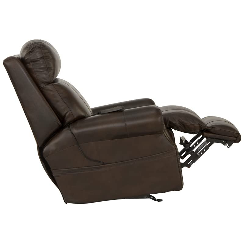 Catnapper Vito Power Headrest Power Rocker Recliner w/CR3 Heat/Massage/Lumbar- Cocoa