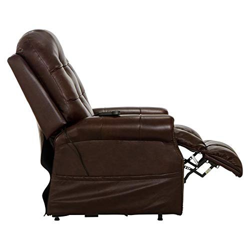 Catnapper Madison Power Lift Lay Flat Recliner w/Heat & Massage-Walnut