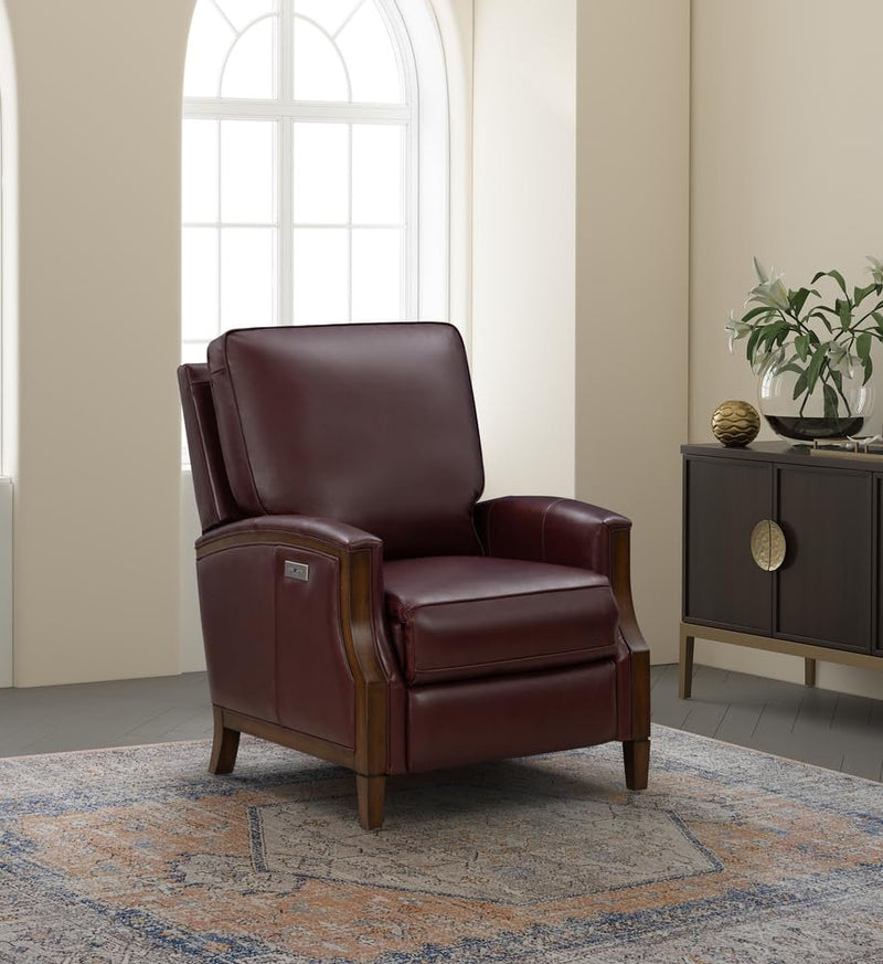 BarcaLounger Williamson Power Recliner-Marisol-Cabernet