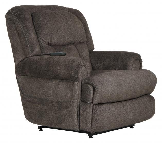 Catnapper Burns Power Lift Full Lay Flat Chaise Recliner w/Dual Motor Comfort Function-Ash