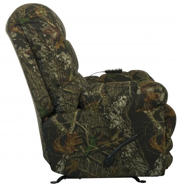 CATNAPPER Magnum Chaise Rocker Recliner w/Heat & Massage - Oversized - X-tra Comfort Footrest-Mossy Oak New Breakup