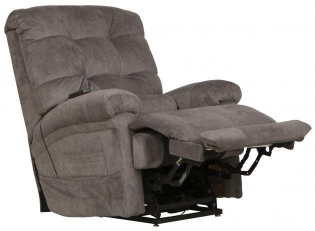 Catnapper Longevity Power Lift Lay Flat Recliner w/Dual Motor/ Extended Ottoman/Trendelenburg Recline/ Heat/Massage-Graphite