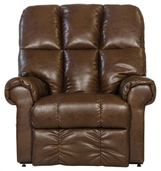 Catnapper Stallworth Power Lift Full Lay-Out Chaise Recliner-Chestnut