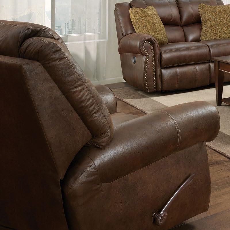 Catnapper Pickett Swivel Glider Recliner-Walnut