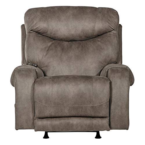 Catnapper Recharger Power Headrest Power Rocker Recliner w/CR3 Heat/Massage/Lumbar-Charcoal