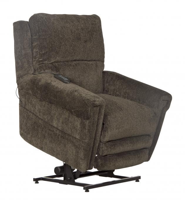 Catnapper Warner Power Headrest w/Lumbar Power Lift Lay Flat Recliner w/Dual Motor & Extended Ottoman-Tiger's Eye