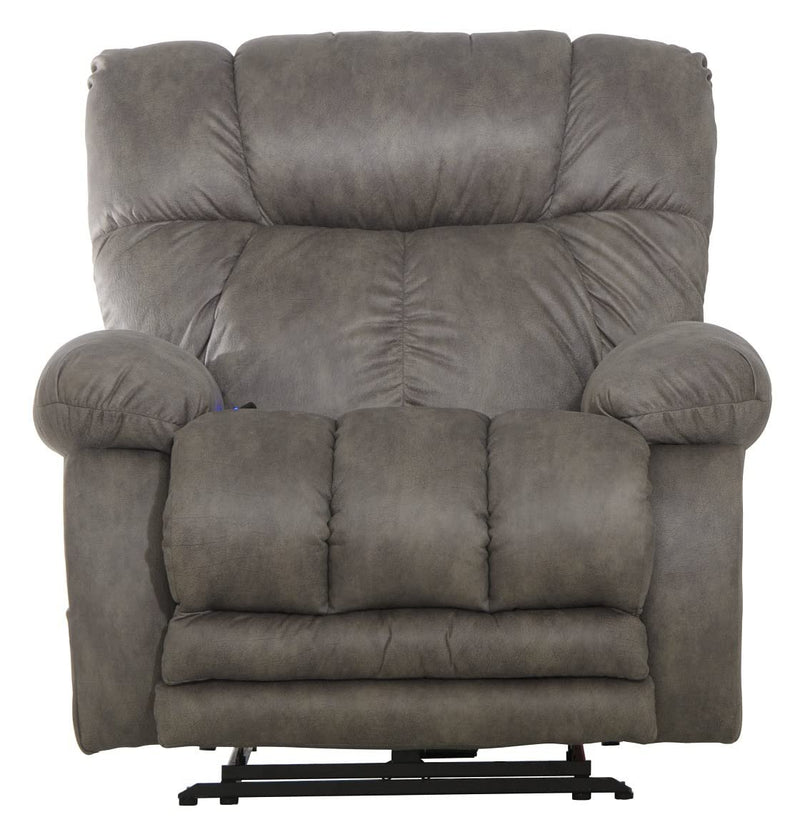 Catnapper Flynn Power Headrest w/Lumbar Power Lay Flat Recliner w/Dual Heat & Massage-Fig