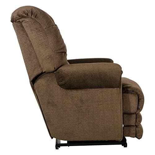 Catnapper Malone Power Lay Flat Recliner w/ Extended Ottoman-Truffle