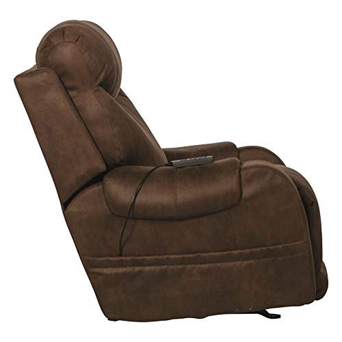 Catnapper Recharger Power Headrest Power Rocker Recliner w/CR3 Heat/Massage/Lumbar-Chocolate