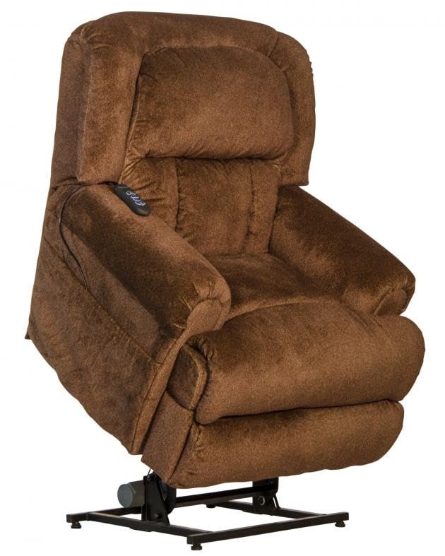 Catnapper Burns Power Lift Full Lay Flat Chaise Recliner w/Dual Motor Comfort Function-Spice