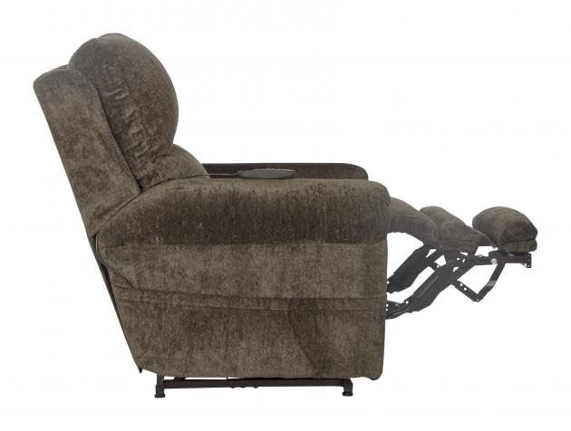 Catnapper Warner Power Headrest w/Lumbar Power Lift Lay Flat Recliner w/Dual Motor & Extended Ottoman-Tiger's Eye