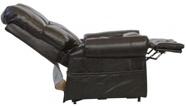 Catnapper Stallworth Power Lift Full Lay-Out Chaise Recliner-Godiva