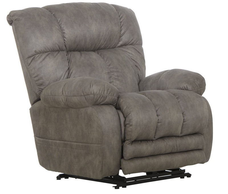 Catnapper Flynn Power Headrest w/Lumbar Power Lay Flat Recliner w/Dual Heat & Massage-Fig