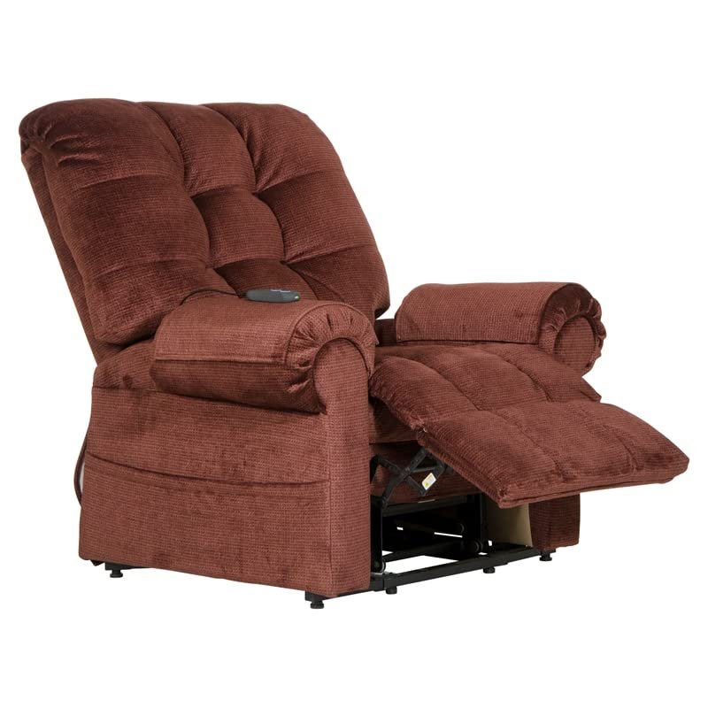 Catnapper Omni Power Lift Full Lay-Out Chaise Recliner-Merlot