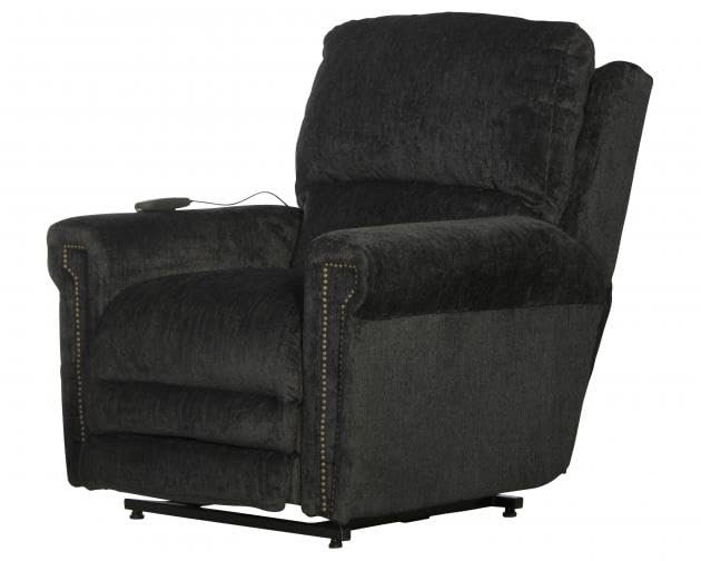 Catnapper Warner Power Headrest w/Lumbar Power Lift Lay Flat Recliner w/Dual Motor & Extended Ottoman-Slate