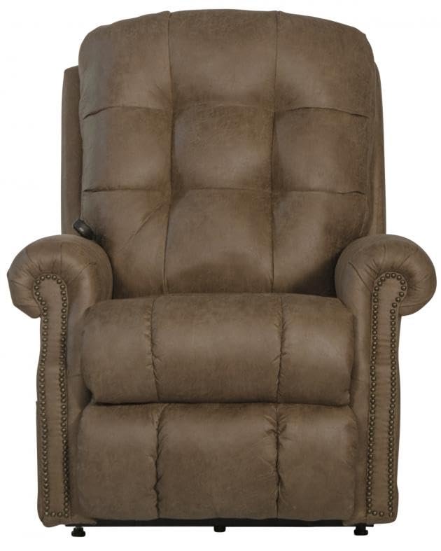 Catnapper Ramsey Power Lift Lay Flat Recliner w/Heat & Massage-Silt